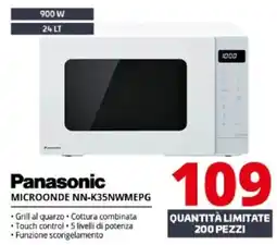 Comet Panasonic MICROONDE NN-K35NWMEPG offerta