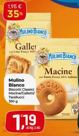Crai Mulino Bianco Biscotti Classici Macine/Galletti/ Tarallucci offerta
