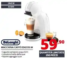 Comet DeLonghi MACCHINA CAFFÈ EDG335.W offerta