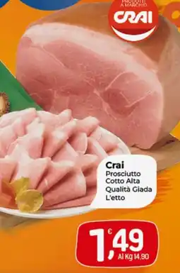 Crai Crai Prosciutto Cotto Alta Qualità Giada L'etto offerta