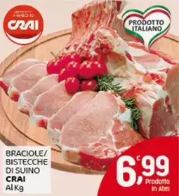 Crai Braciole/ bistecche di suino CRAI offerta