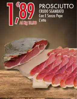Crai Prosciutto crudo sgambato con e senza pepe offerta