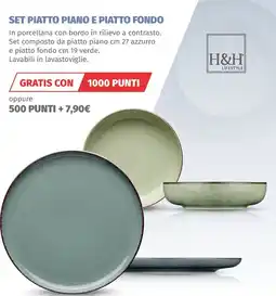 Vivo Supermercati Set piatto piano e piatto fondo offerta