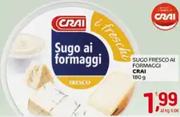 Crai Sugo fresco ai formaggi CRAI offerta