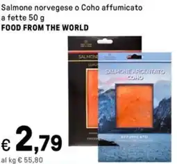 Iper La Grande Salmone norvegese o Coho affumicato a fette FOOD FROM THE WORLD offerta
