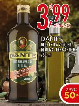 Crai Dante olio extra vergine di oliva terre antiche offerta