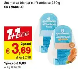 Iper La Grande Scamorza bianca o affumicata GRANAROLO offerta