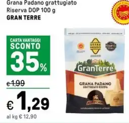 Iper La Grande Grana Padano grattugiato Riserva DOP GRAN TERRE offerta