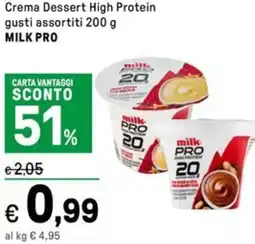 Iper La Grande Crema Dessert High Protein MILK PRO offerta
