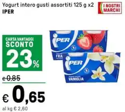 Iper La Grande Yogurt intero IPER offerta