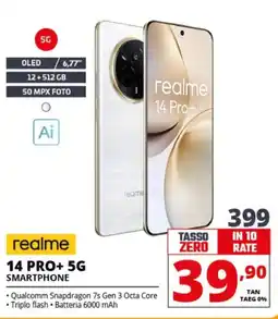 Comet realme 14 PRO+ 5G SMARTPHONE offerta