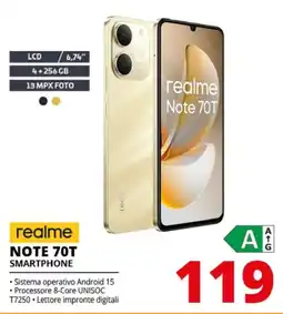Comet realme NOTE 70T SMARTPHONE offerta