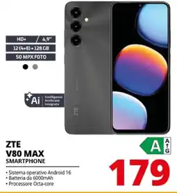 Comet ZTE V80 MAX SMARTPHONE offerta