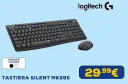 Euronics logitech TASTIERA SILENT MK295 offerta