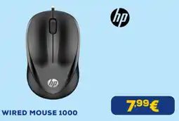 Euronics hp WIRED MOUSE 1000 offerta