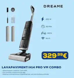 Euronics DREAME LAVAPAVIMENTI H14 PRO VM COMBO offerta