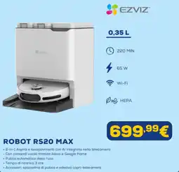 Euronics EZVIZ ROBOT RS20 MAX offerta