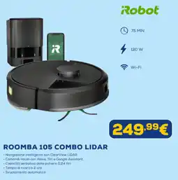 Euronics Robot ROOMBA 105 COMBO LIDAR offerta