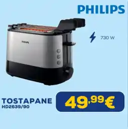 Euronics PHILIPS TOSTAPANE HD2639/90 offerta