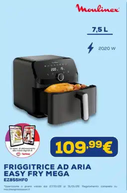 Euronics Moulinex FRIGGITRICE AD ARIA EASY FRY MEGA EZ855HFO offerta