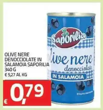 TuoDi Saporilia Olive Nere Denocciolate in Salamoia 340g offerta
