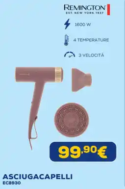 Euronics REMINGTON ASCIUGACAPELLI EC8930 offerta