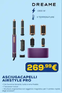 Euronics Dreame asciugacapelli airstyle pro offerta