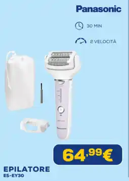 Euronics Panasonic EPILATORE ES-EY30 offerta