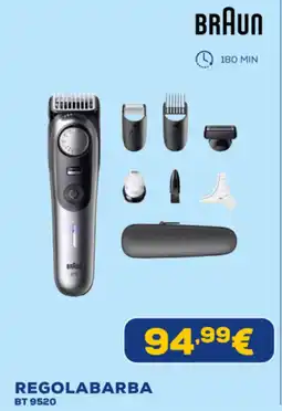 Euronics BRAUN REGOLABARBA BT 9520 offerta