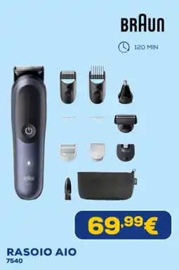 Euronics BRAUN RASOIO AIO 7540 offerta