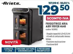 Sinergy Ariete friggitrice aria airy fryer 4640 offerta