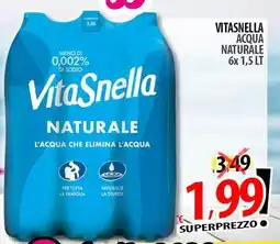 Il Genio Supermercato Vitasnella acqua naturale offerta