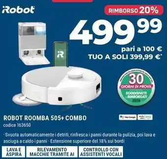 Robot roomba 505+ combo