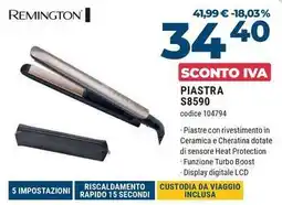 Sinergy REMINGTON PIASTRA S8590 offerta