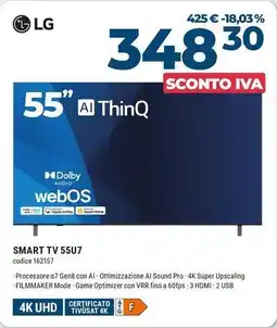 Sinergy LG SMART TV 55U7 offerta