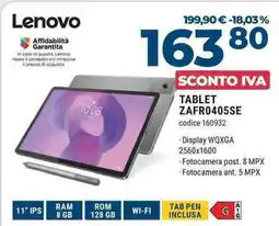 Sinergy Lenovo TABLET ZAFR0405SE offerta