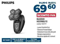 Sinergy PHILIPS RASOIO HS5980/15 offerta