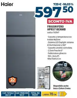 Sinergy Haier FRIGORIFERO HPR5718ENMB offerta