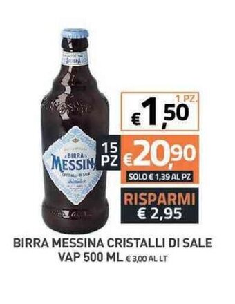 TuoDi Messina Cristalli Di Sale Birra Vap 500ml offerta