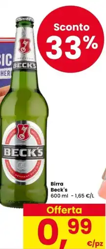 Despar Birra Beck's offerta