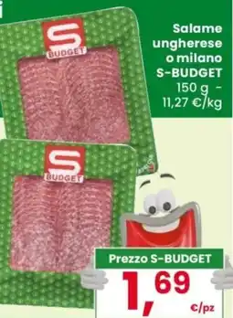 Despar Salame ungherese o milano S-BUDGET offerta