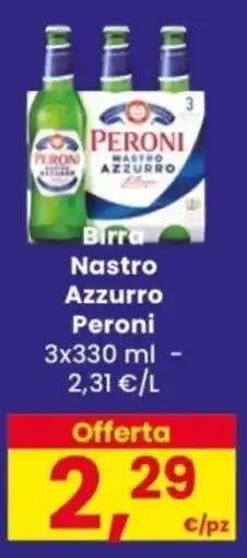 Despar Birra Nastro Azzurro Peroni offerta
