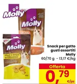 Despar Snack per gatto Molly offerta