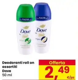 Despar Deodoranti roll on Dove offerta