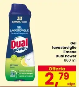 Despar Gel lavastoviglie limone Dual Power offerta