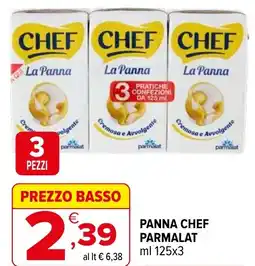 Iperal Panna chef PARMALAT offerta