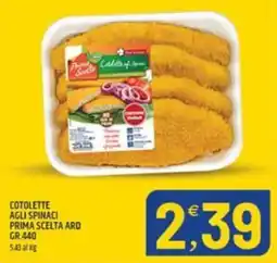 Ard Discount Cotolette agli spinaci PRIMA SCELTA ARD offerta