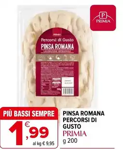 Iperal Pinsa romana percorsi di gusto PRIMIA offerta