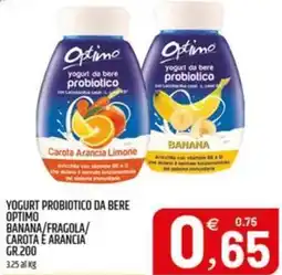 Ard Discount Yogurt probiotico da bere optimo banana/fragola/ carota e arancia offerta