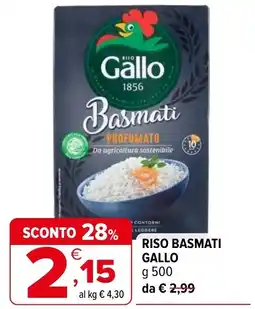 Iperal Riso basmati gallo offerta